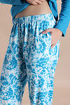 Zivame Knit Poly Pyjama Set - Hawiian Ocean — thumbnail 6